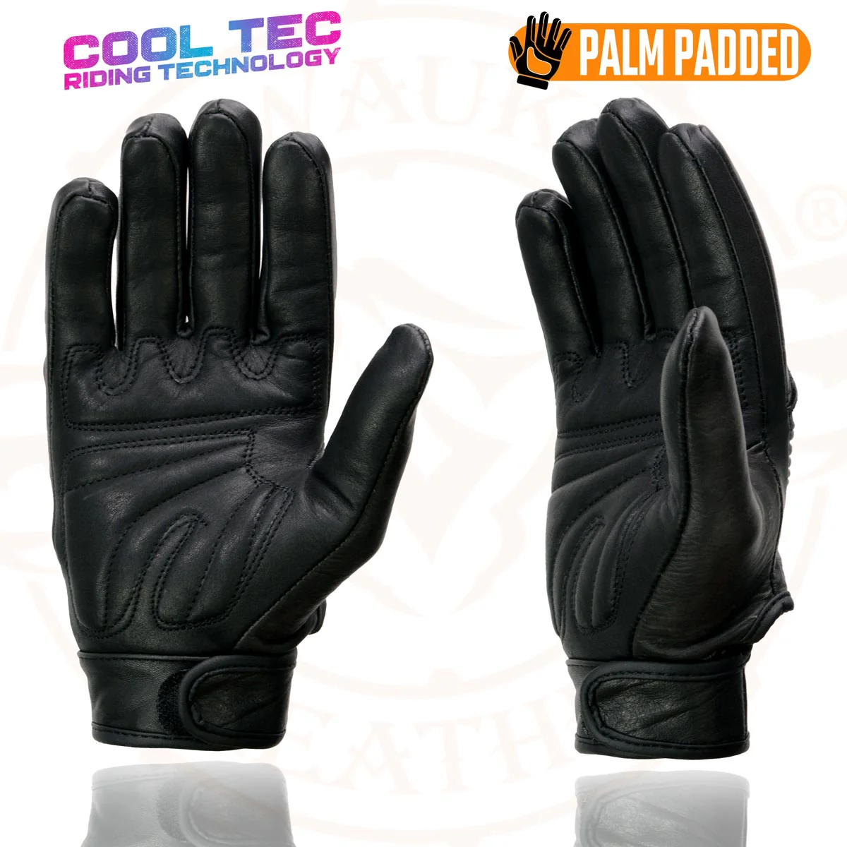 Milwaukee Leather MG7736 Women's Black Leather Gel Palm Motorcycle Gloves w/ Flex Knuckles and Cool-Tec Treatement 7 Milwaukee Leather MG7736 Women's Black Leather Gel Palm Motorcycle Gloves w/ Flex Knuckles and Cool-Tec Treatement
