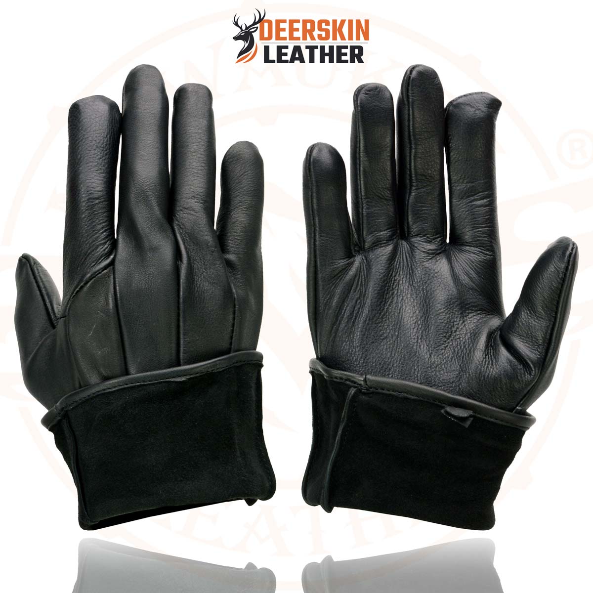 Milwaukee Leather SH864 Men's Gauntlet USA Deerskin Leather Unlined Motorcycle Winter Gloves 8 Milwaukee Leather SH864 Men's Gauntlet USA Deerskin Leather Unlined Motorcycle Winter Gloves