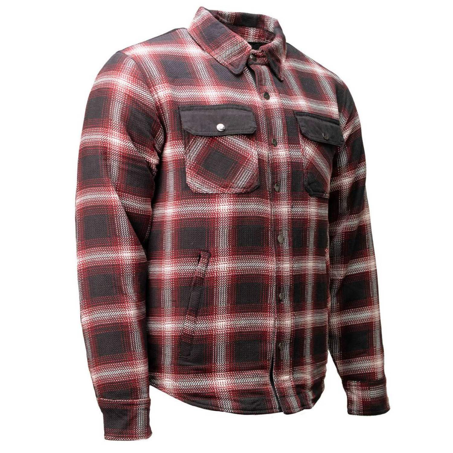 Milwaukee Leather Men’s Grim Stone Heavy Duty Plaid Mechanic Flannel Shirt Jacket - Warmed Lined - MPM1637