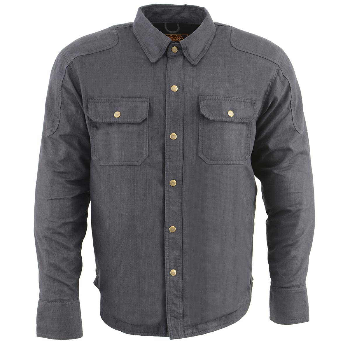 Milwaukee Leather MPM1622 Men's Black Armored Denim Long Sleeve Shirt Reinforced w/ Aramid Fibers 10 Milwaukee Leather MPM1622 Men's Black Armored Denim Long Sleeve Shirt Reinforced w/ Aramid Fibers