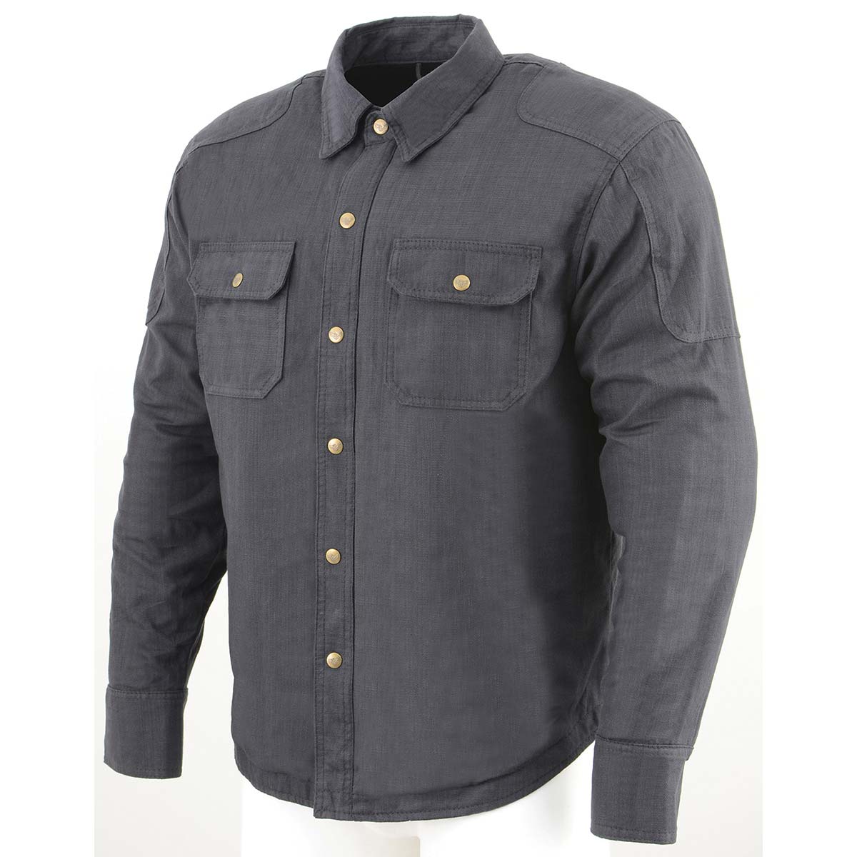 Milwaukee Leather MPM1622 Men's Black Armored Denim Long Sleeve Shirt Reinforced w/ Aramid Fibers 11 Milwaukee Leather MPM1622 Men's Black Armored Denim Long Sleeve Shirt Reinforced w/ Aramid Fibers