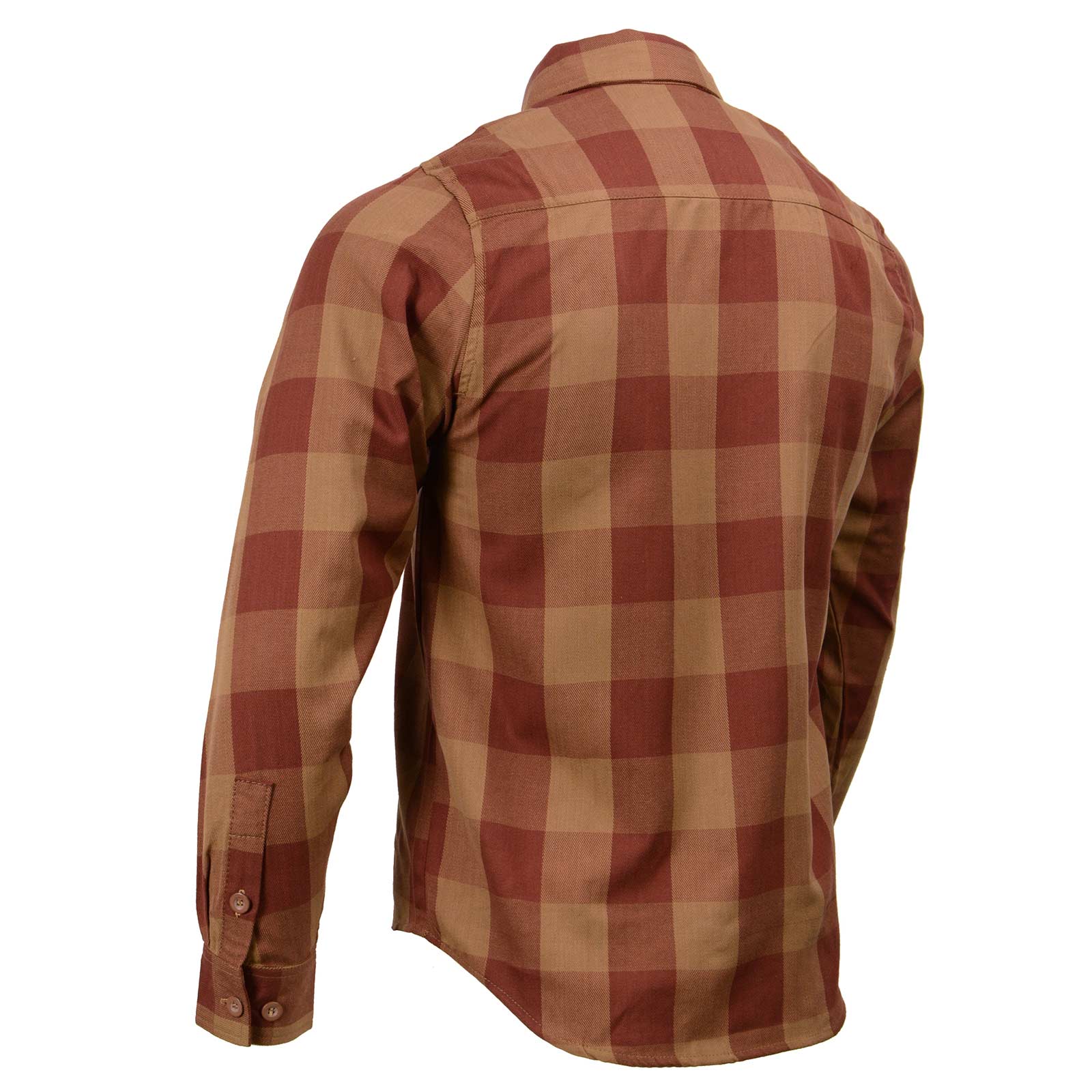 Milwaukee Leather MNG11653 Men's Brown and Beige Long Sleeve Cotton Flannel Shirt 10 Milwaukee Leather MNG11653 Men's Brown and Beige Long Sleeve Cotton Flannel Shirt