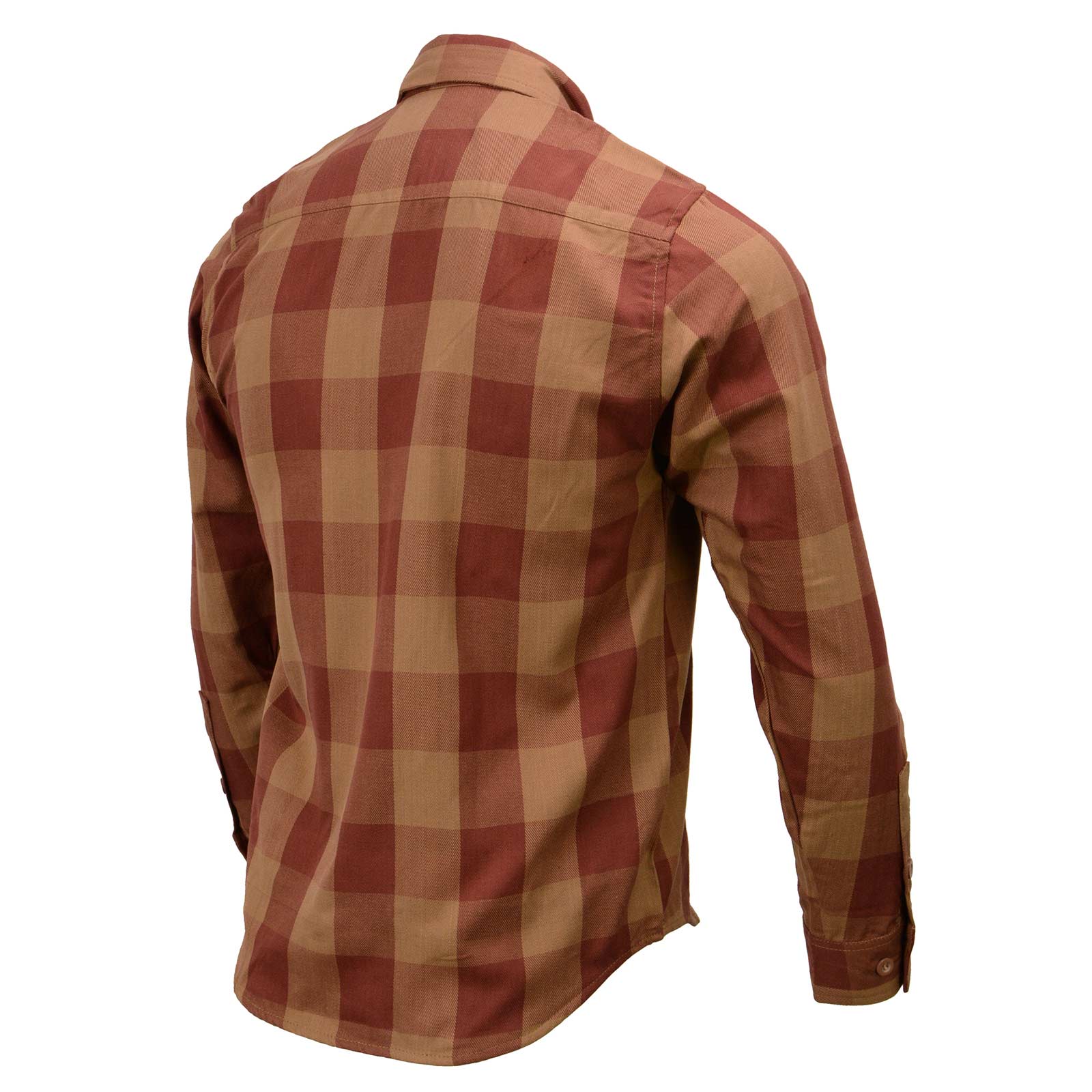 Milwaukee Leather MNG11653 Men's Brown and Beige Long Sleeve Cotton Flannel Shirt 11 Milwaukee Leather MNG11653 Men's Brown and Beige Long Sleeve Cotton Flannel Shirt
