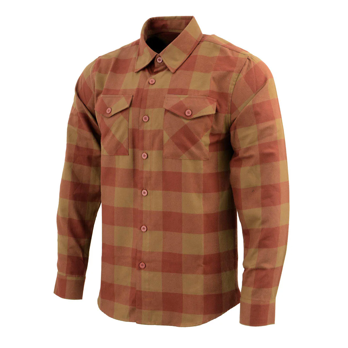 Milwaukee Leather MNG11653 Men's Brown and Beige Long Sleeve Cotton Flannel Shirt 13 Milwaukee Leather MNG11653 Men's Brown and Beige Long Sleeve Cotton Flannel Shirt