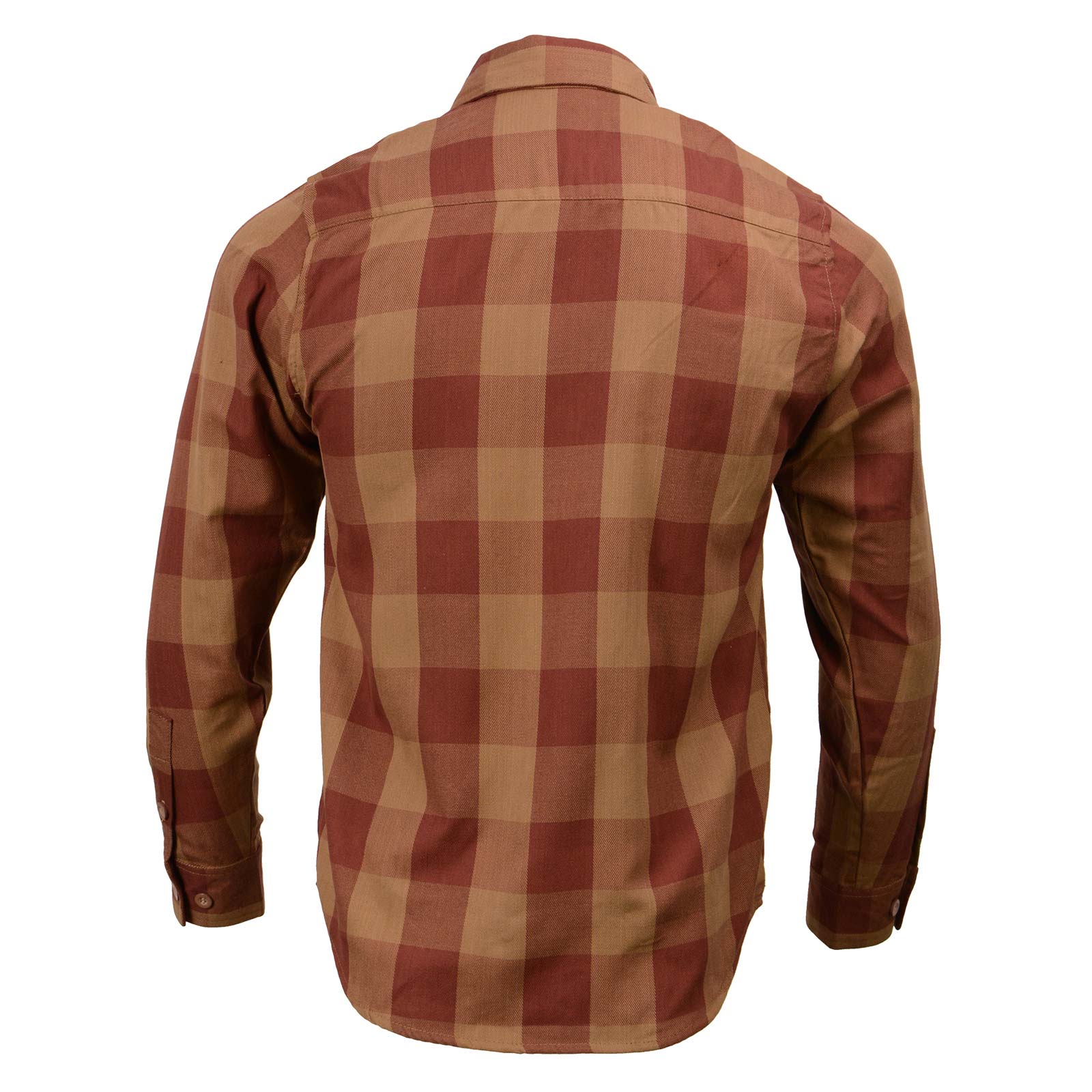 Milwaukee Leather MNG11653 Men's Brown and Beige Long Sleeve Cotton Flannel Shirt 9 Milwaukee Leather MNG11653 Men's Brown and Beige Long Sleeve Cotton Flannel Shirt