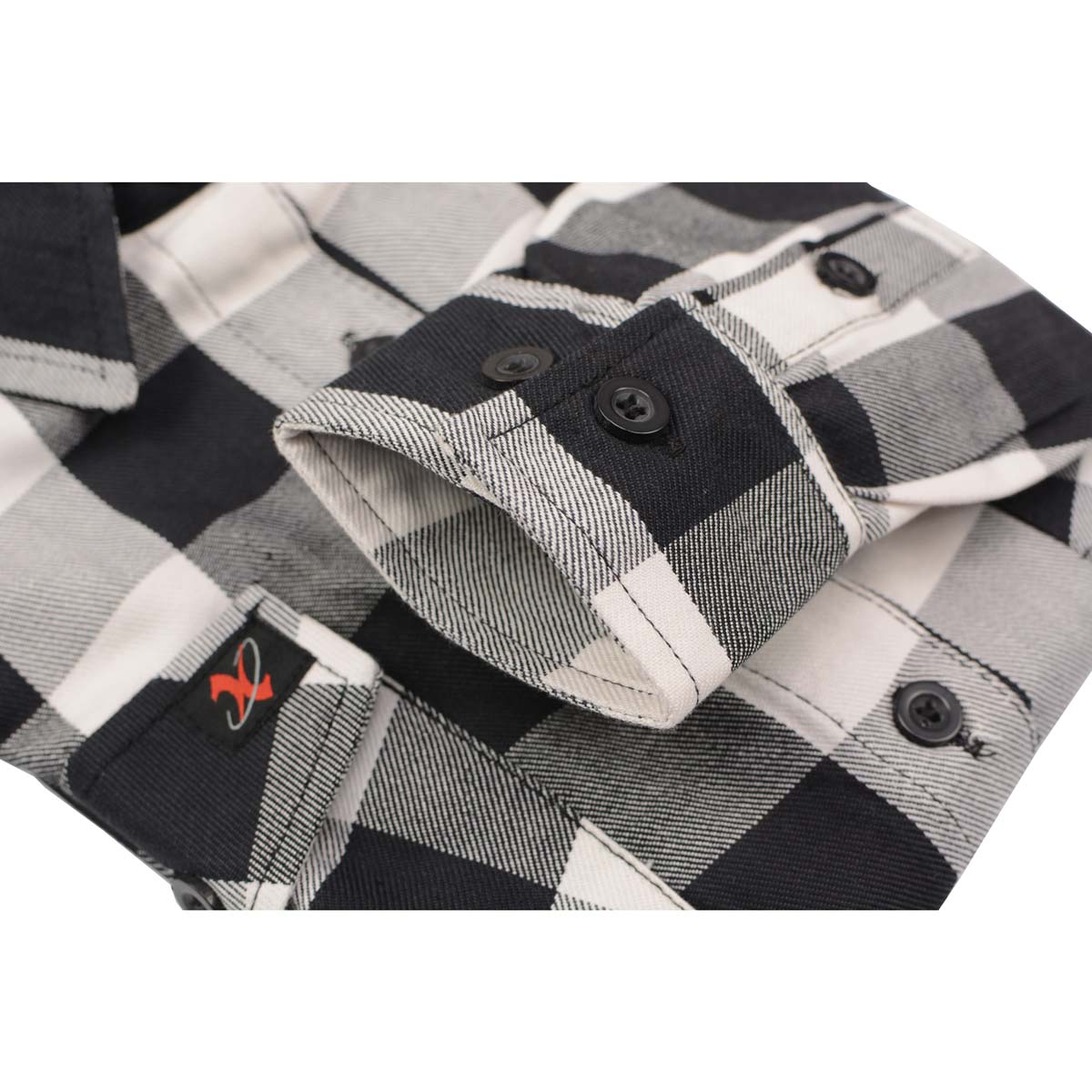 Milwaukee Leather MNG21633 Women's Casual Black and White Long Sleeve Cotton Flannel Shirt 8 Milwaukee Leather MNG21633 Women's Casual Black and White Long Sleeve Cotton Flannel Shirt