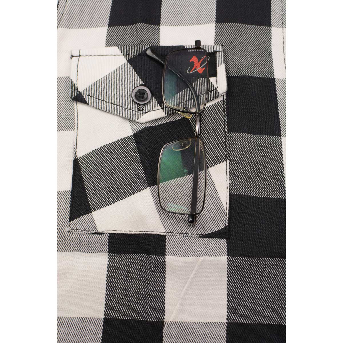 Milwaukee Leather MNG21633 Women's Casual Black and White Long Sleeve Cotton Flannel Shirt 9 Milwaukee Leather MNG21633 Women's Casual Black and White Long Sleeve Cotton Flannel Shirt