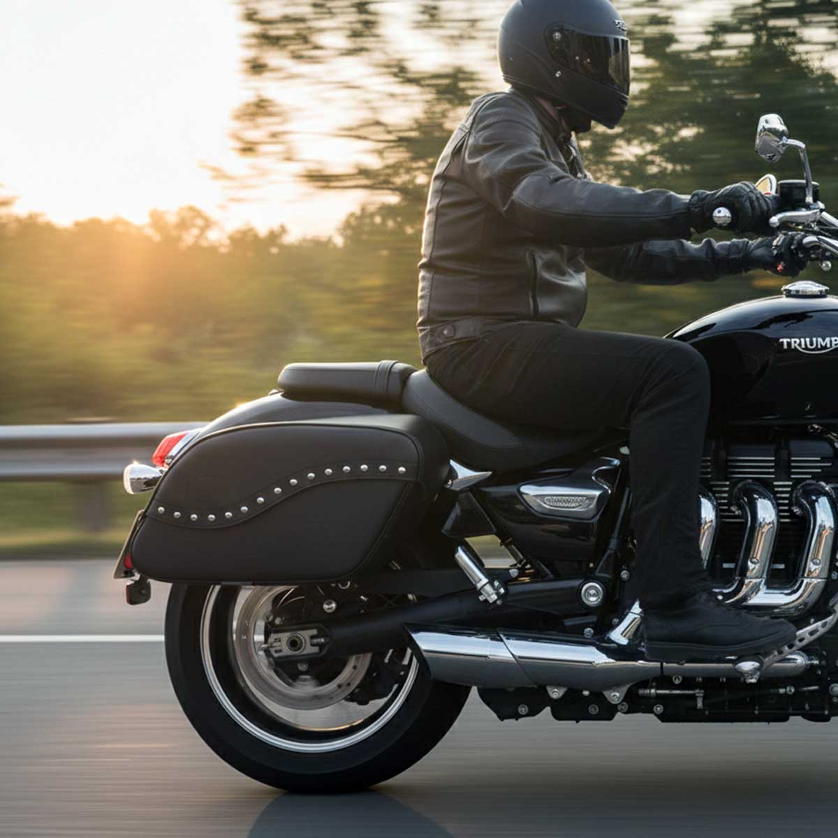 Milwaukee Leather SH646ZB Black Zip-Off PVC Studded Throw Over Motorcycle Saddlebags 4 Milwaukee Leather SH646ZB Black Zip-Off PVC Studded Throw Over Motorcycle Saddlebags