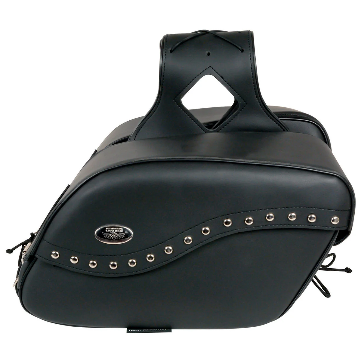 Milwaukee Leather SH646ZB Black Zip-Off PVC Studded Throw Over Motorcycle Saddlebags 9 Milwaukee Leather SH646ZB Black Zip-Off PVC Studded Throw Over Motorcycle Saddlebags