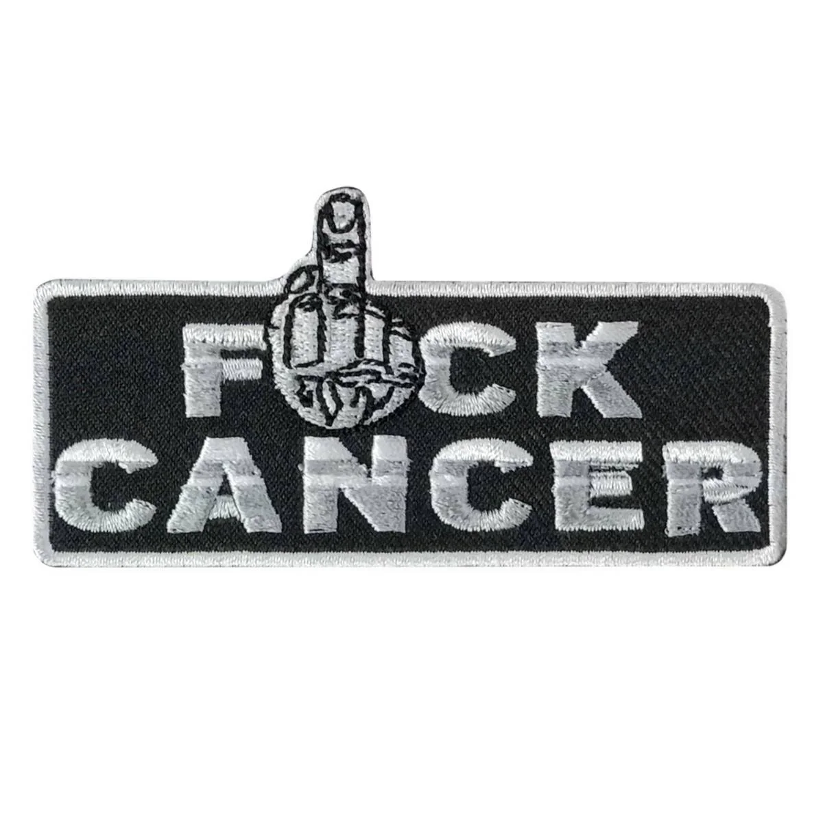 Hot Leathers Fuck Cancer 4" X 2" Embroidered Patch PPW1100 1 Hot Leathers Fuck Cancer 4" X 2" Embroidered Patch PPW1100