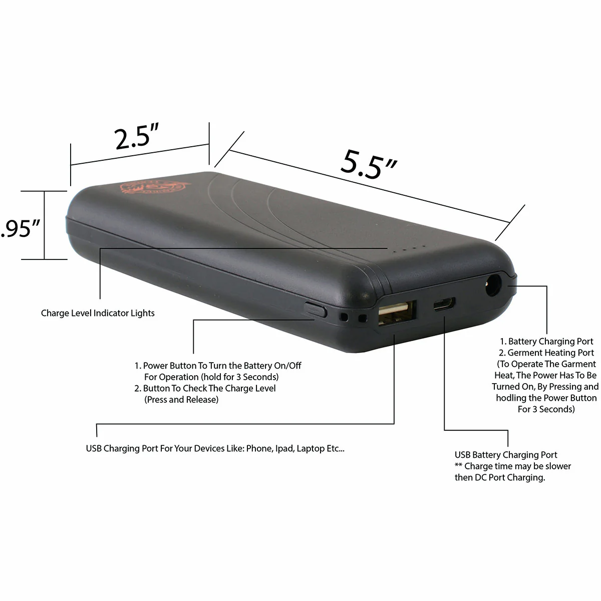Milwaukee Leather and Nexgen Heat BATTERYHOODY Universal Battery for Hoodies 3 Milwaukee Leather and Nexgen Heat BATTERYHOODY Universal Battery for Hoodies