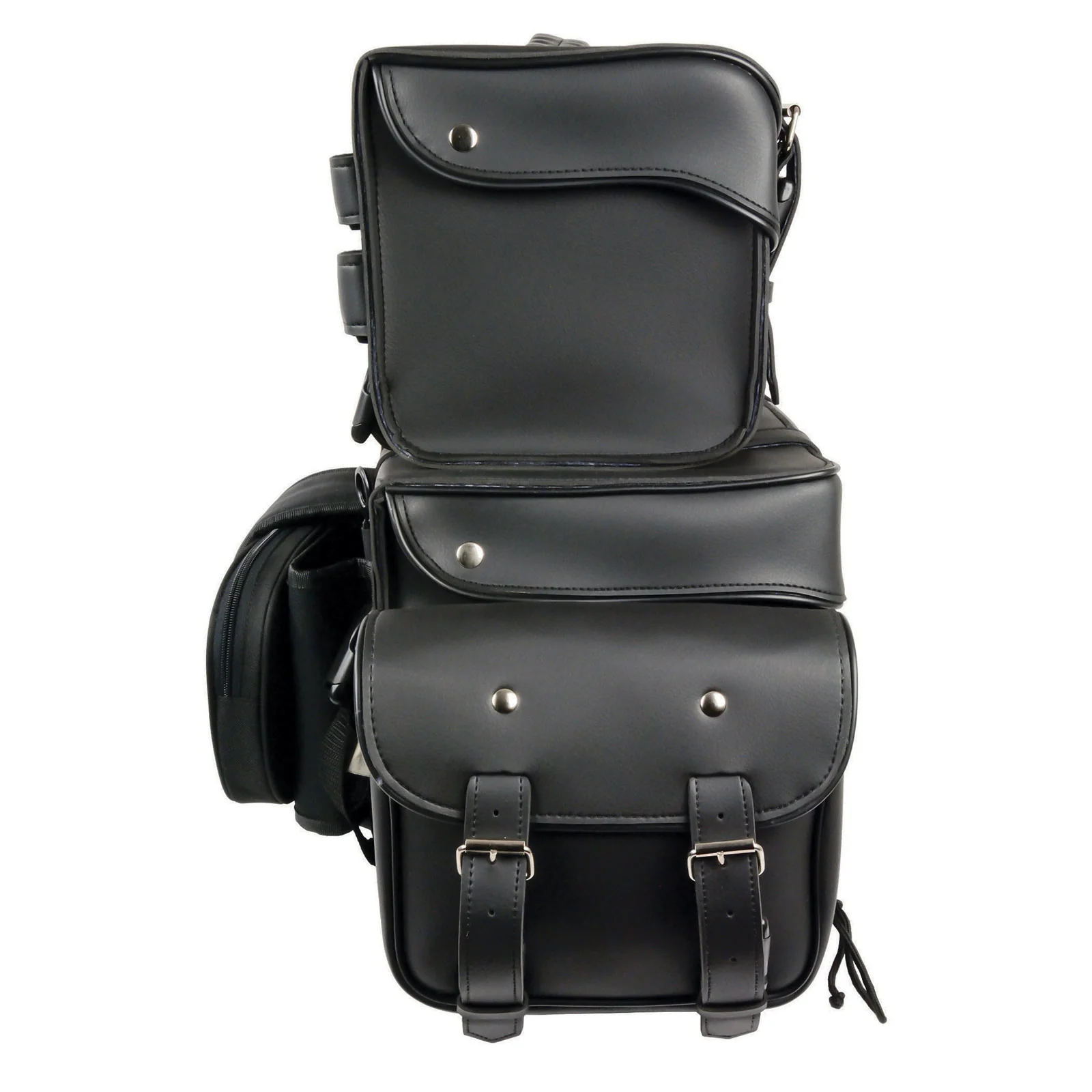 Milwaukee Leather SH65001 Large Black PVC 4-Piece Motorcycle Touring Tail Bag 5 Milwaukee Leather SH65001 Large Black PVC 4-Piece Motorcycle Touring Tail Bag