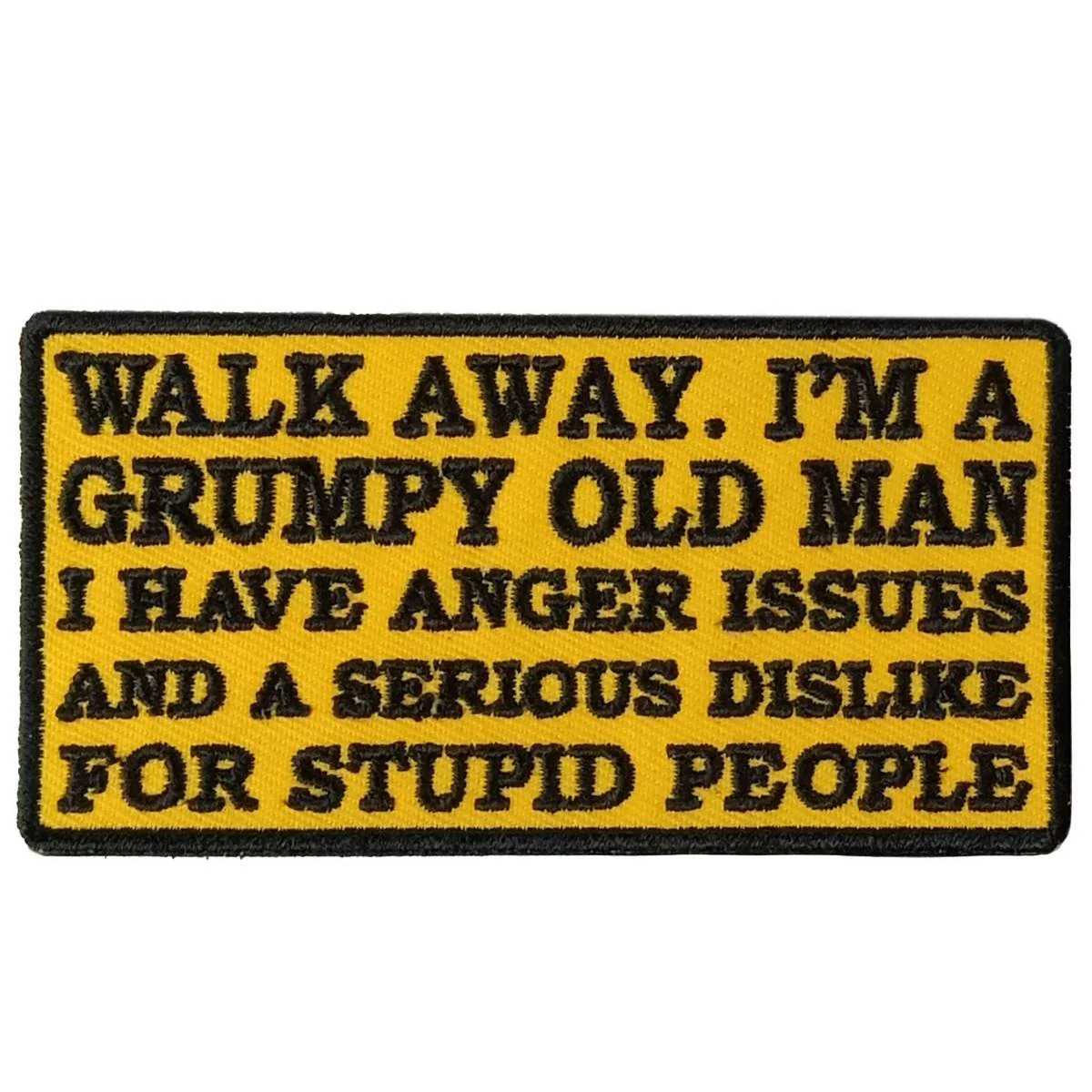 Hot Leathers Walk Away Im Grumpy 4" X 2" Embroidered Patch PPW1151 1 Hot Leathers Walk Away Im Grumpy 4" X 2" Embroidered Patch PPW1151