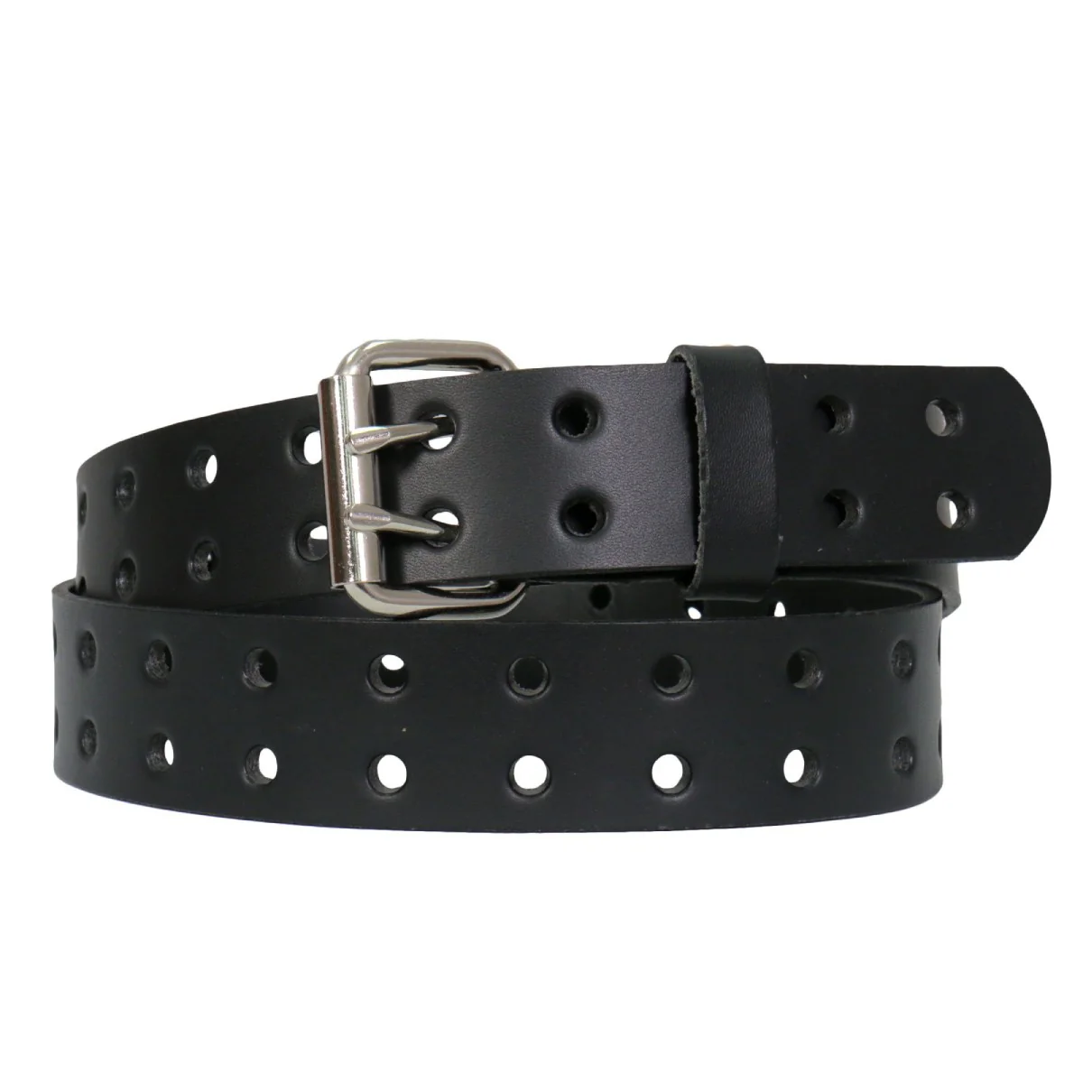 Hot Leathers BLA1125 Heavy Leather Double Hole Belt 1 Hot Leathers BLA1125 Heavy Leather Double Hole Belt
