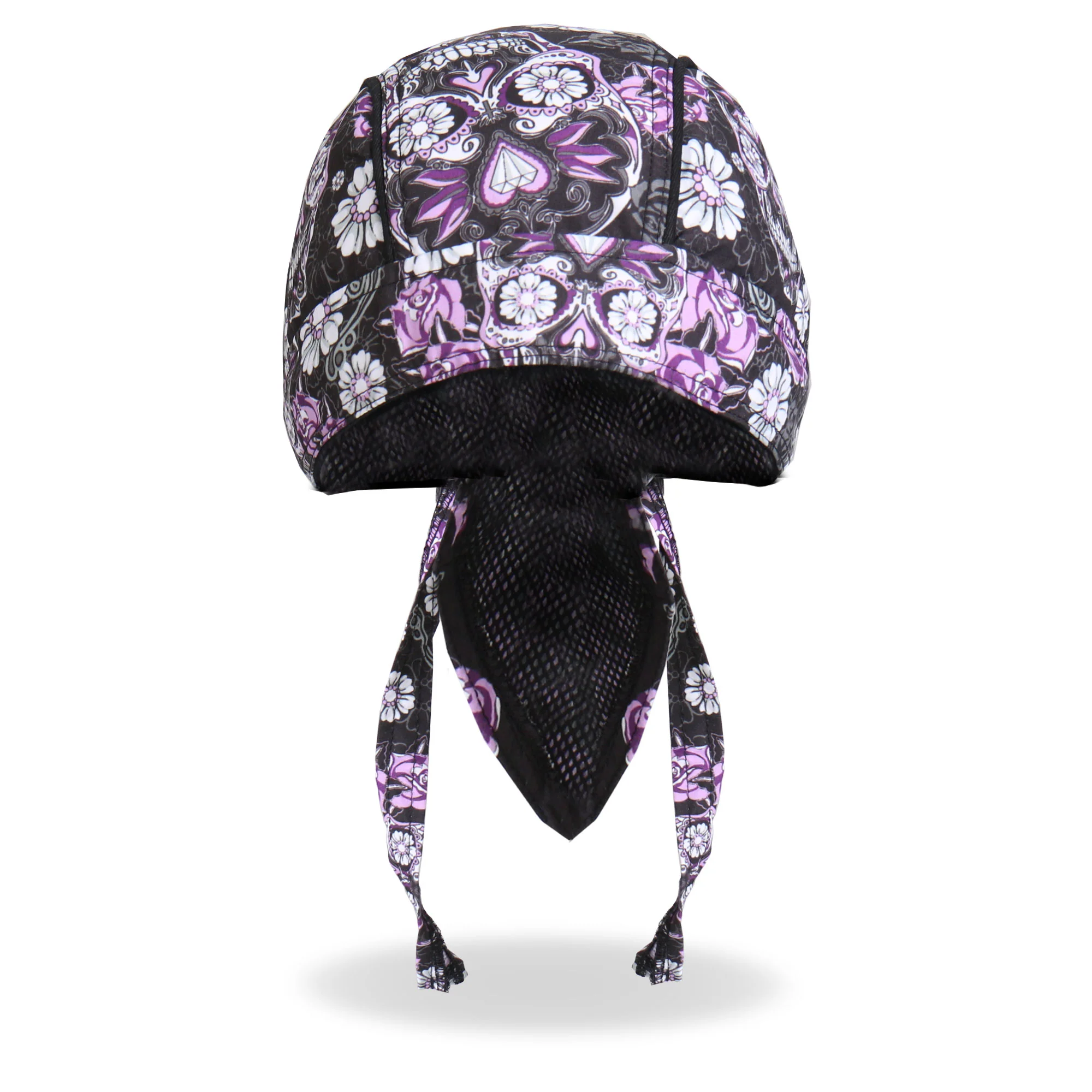 Hot Leathers HWH1078 Sugar Skull Headwrap 5 Hot Leathers HWH1078 Sugar Skull Headwrap
