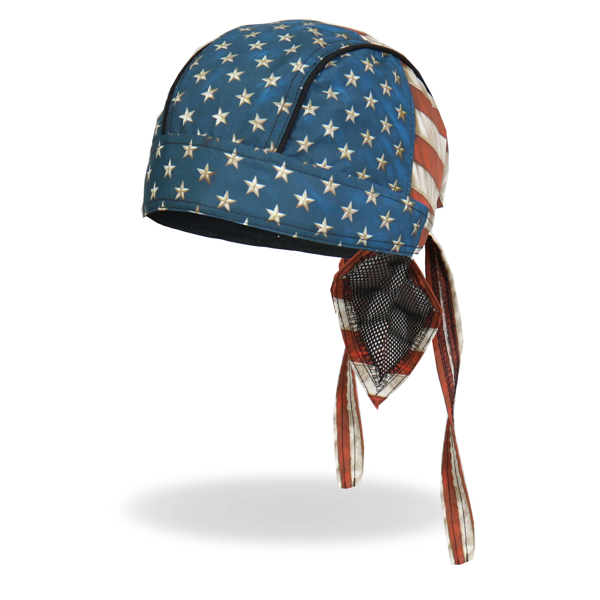 Hot Leathers HWH1088 Vintage American Flag Headwrap 1 Hot Leathers HWH1088 Vintage American Flag Headwrap