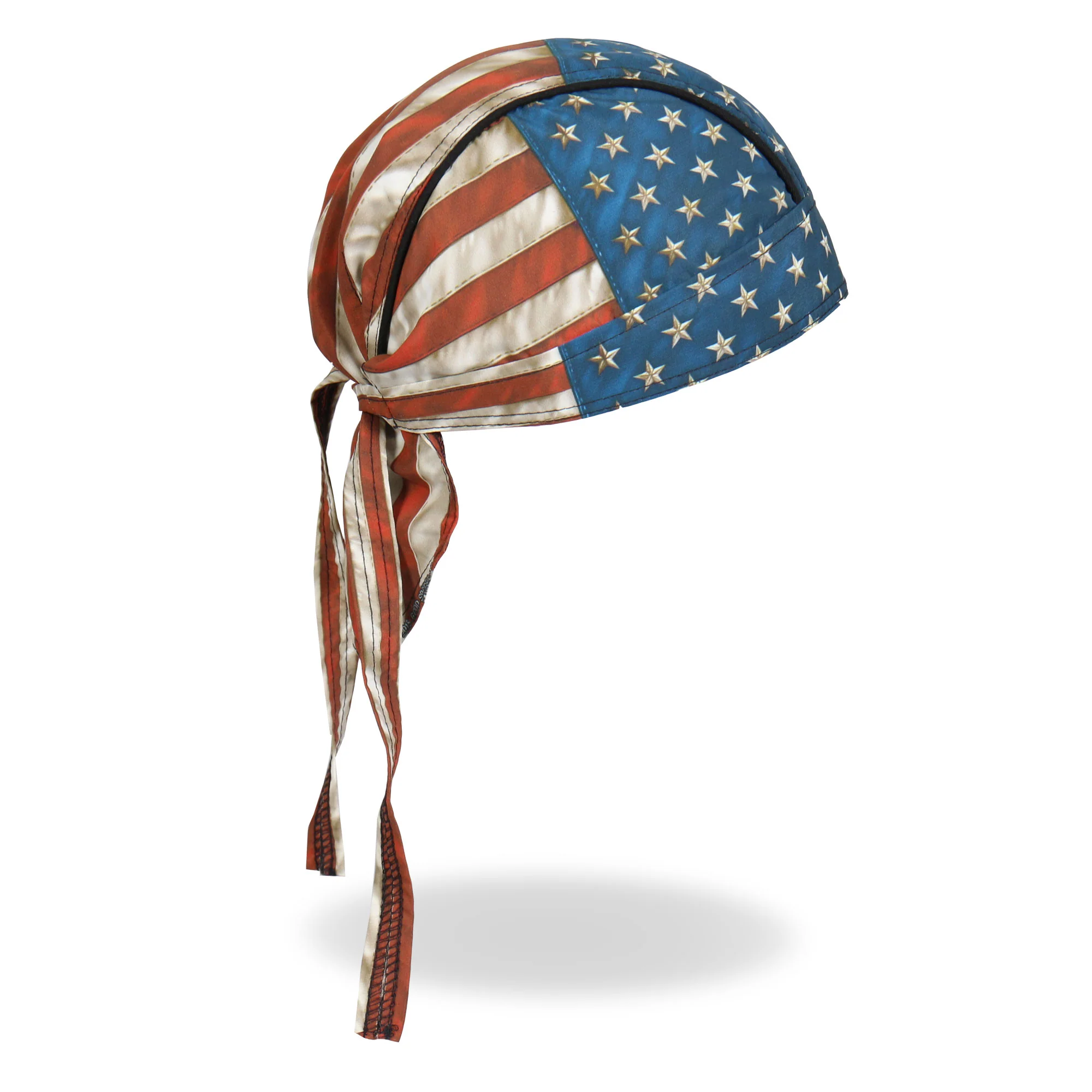 Hot Leathers HWH1088 Vintage American Flag Headwrap 4 Hot Leathers HWH1088 Vintage American Flag Headwrap