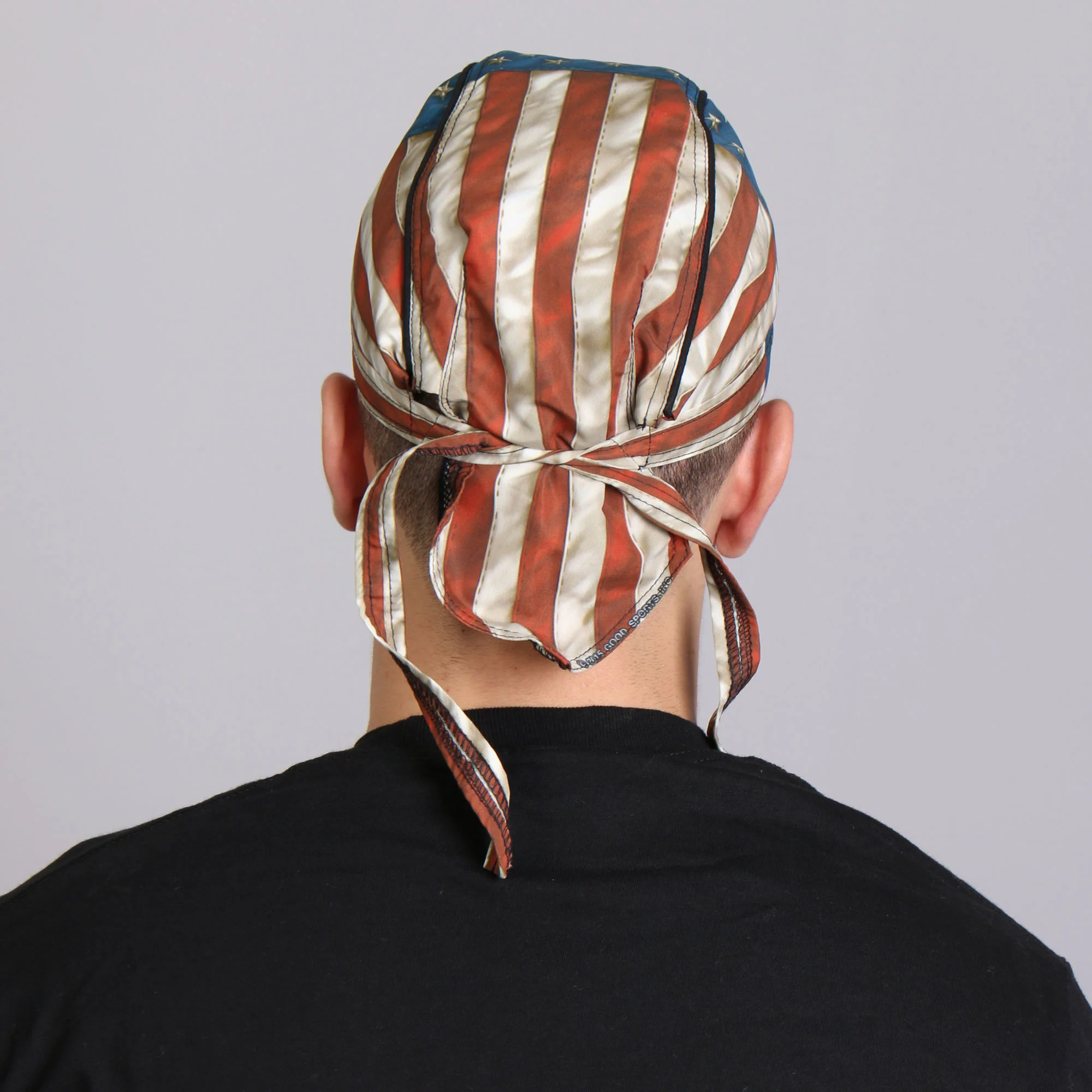 Hot Leathers HWH1088 Vintage American Flag Headwrap 7 Hot Leathers HWH1088 Vintage American Flag Headwrap