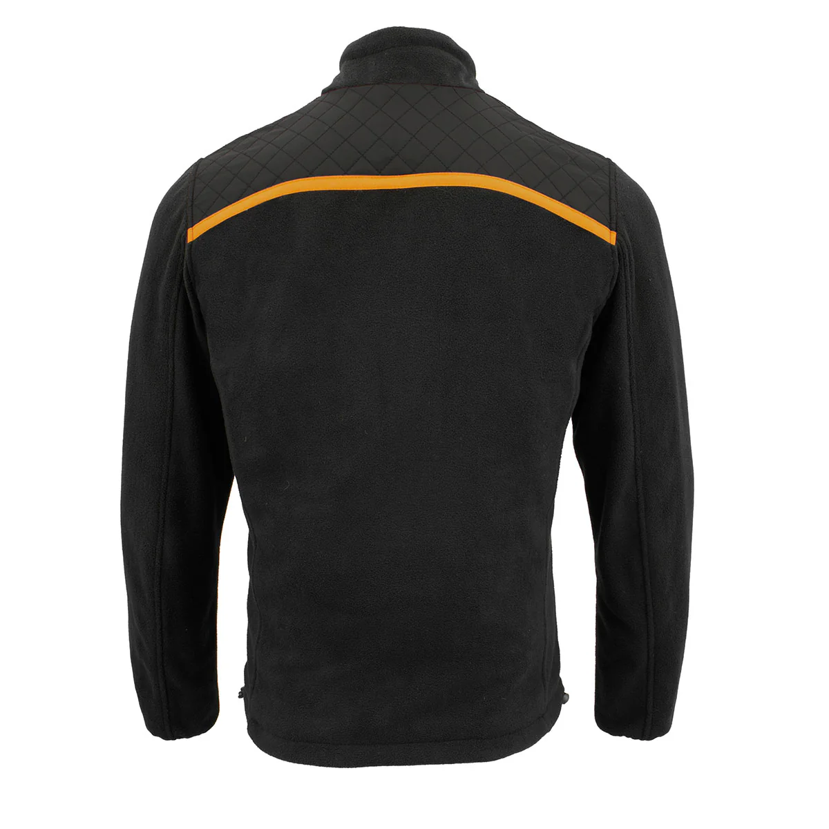 Milwaukee Leather MPM1783 Men's Black Micro Fleece Zipper Front Jacket 2 Milwaukee Leather MPM1783 Men's Black Micro Fleece Zipper Front Jacket