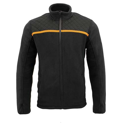 Milwaukee Leather MPM1783 Men's Black Micro Fleece Zipper Front Jacket 6 Milwaukee Leather MPM1783 Men's Black Micro Fleece Zipper Front Jacket