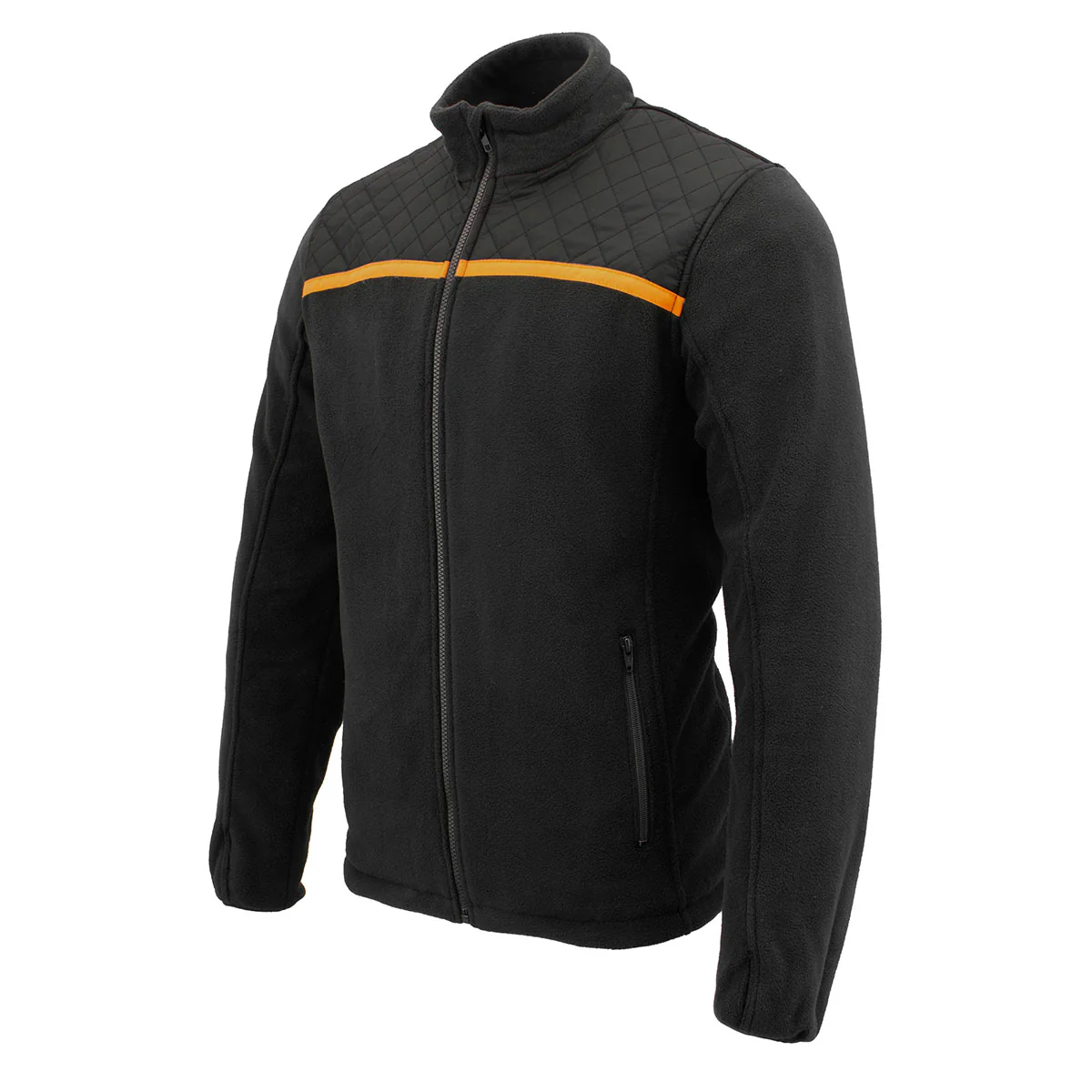 Milwaukee Leather MPM1783 Men's Black Micro Fleece Zipper Front Jacket 7 Milwaukee Leather MPM1783 Men's Black Micro Fleece Zipper Front Jacket