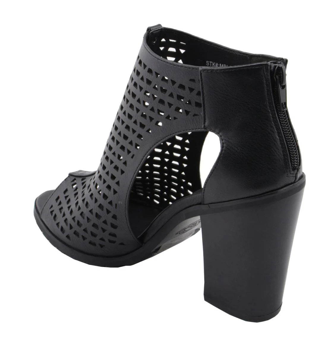 Milwaukee Leather MBL9453 Women's Black Mesh Open-Toe Platform Fashion Casual Heeled Sandals with Buckle Strap 8 Milwaukee Leather MBL9453 Women's Black Mesh Open-Toe Platform Fashion Casual Heeled Sandals with Buckle Strap