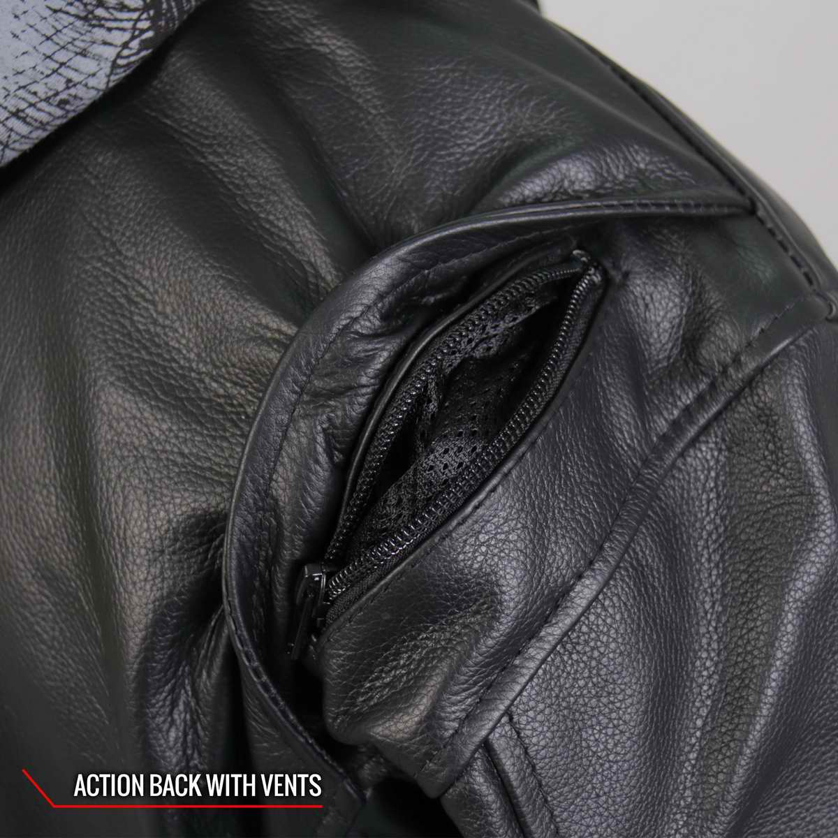 Hot Leathers JKM1031 Men’s ‘Skull and Bones’ Leather Jacket with Flannel Lining 9 Hot Leathers JKM1031 Men’s ‘Skull and Bones’ Leather Jacket with Flannel Lining