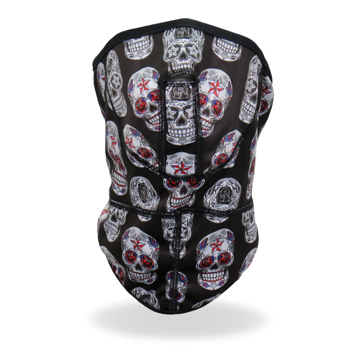 Hot Leathers FWC2007 Sugar Skulls Face Wrap Neck Warmer 2 Hot Leathers FWC2007 Sugar Skulls Face Wrap Neck Warmer