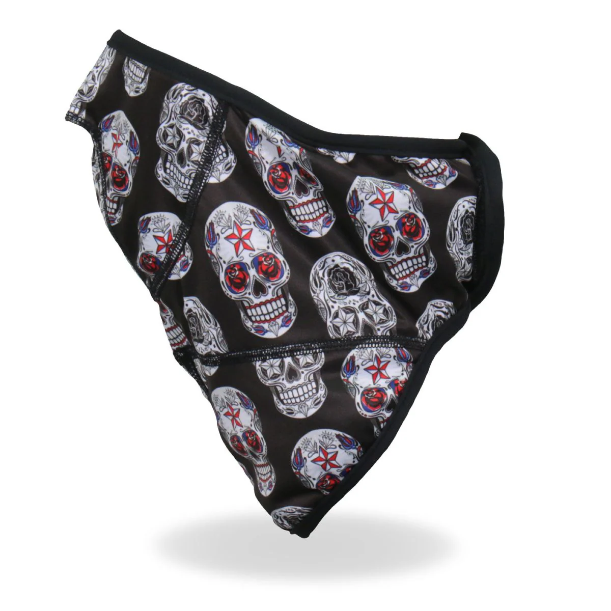 Hot Leathers FWC2007 Sugar Skulls Face Wrap Neck Warmer 4 Hot Leathers FWC2007 Sugar Skulls Face Wrap Neck Warmer