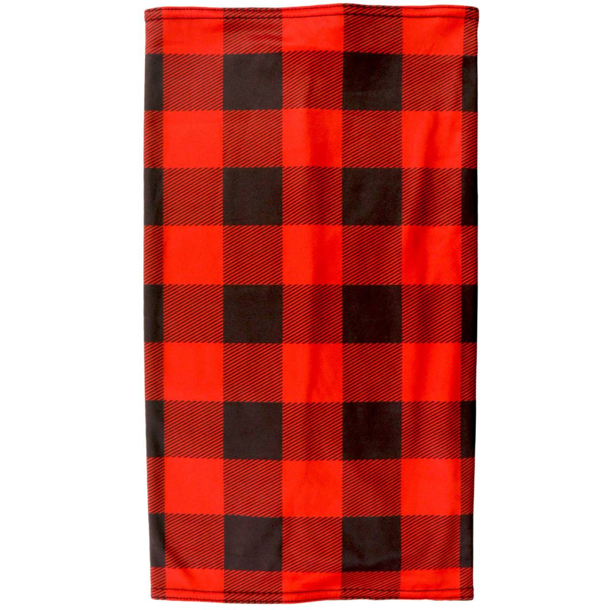 Hot Leathers HWN2022 Red & Black Plaid Neck Gaiter 1 Hot Leathers HWN2022 Red & Black Plaid Neck Gaiter
