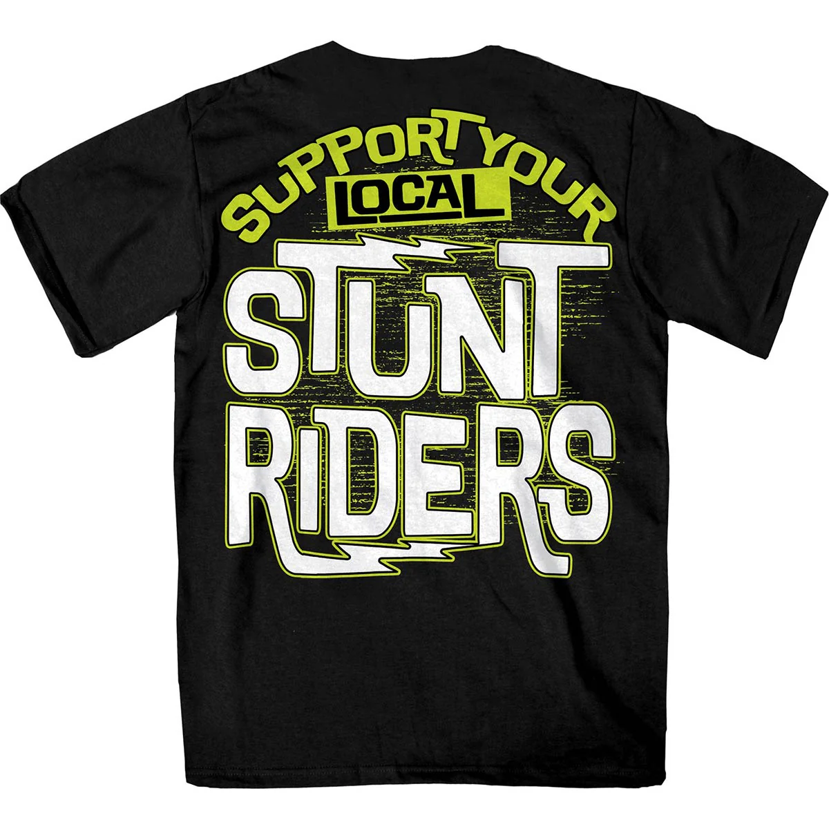 Hot Leathers GMD1521 Men's Black Support Your Local Stunt Riders T-Shirt 1 Hot Leathers GMD1521 Men's Black Support Your Local Stunt Riders T-Shirt