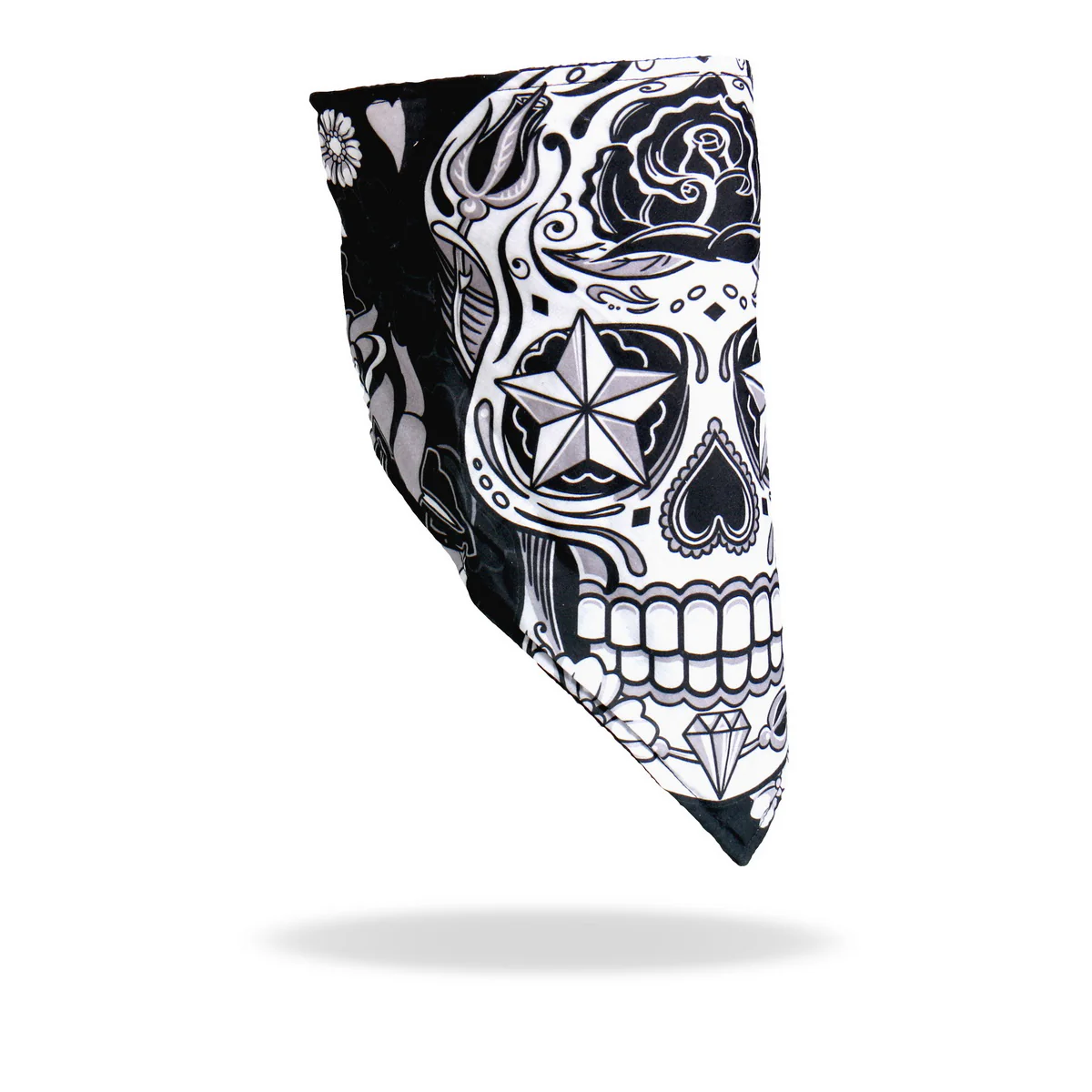 Hot Leathers FWC1002 Sugar Skull Face Wrap Neck Warmer 2 Hot Leathers FWC1002 Sugar Skull Face Wrap Neck Warmer