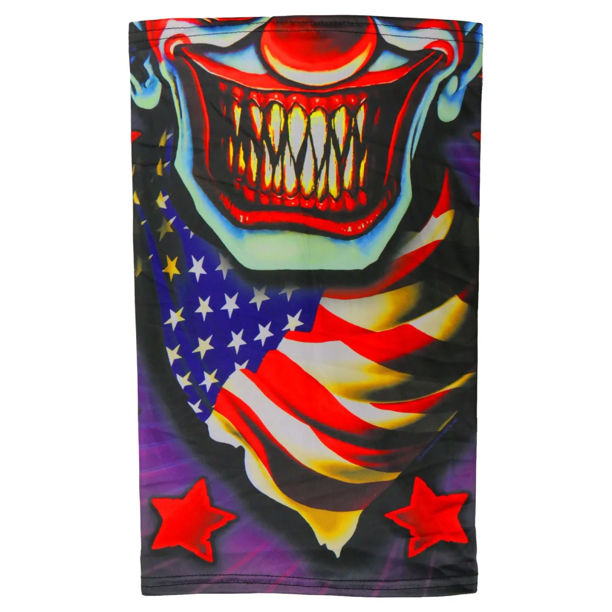 Hot Leathers HWN2002 Circus Clown Neck Gaiter Mask 1 Hot Leathers HWN2002 Circus Clown Neck Gaiter Mask