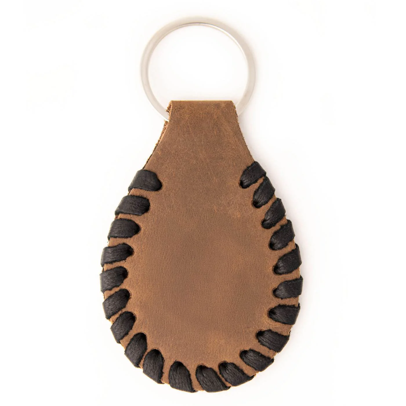 Milwaukee Leather Brown Second Amendment Pewter Emblem Key Chain - MLA9502 3 Milwaukee Leather Brown Second Amendment Pewter Emblem Key Chain - MLA9502