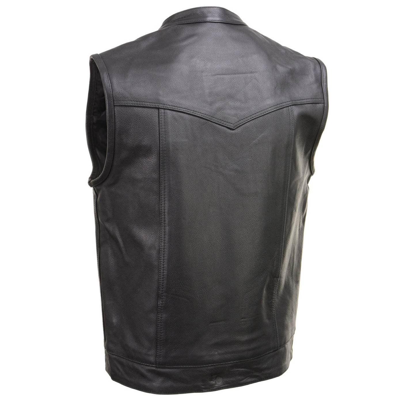 Milwaukee Leather Men's Quick Draw Black Cowhide Leather Motorcycle Vest - LKM3794 8 Milwaukee Leather Men's Quick Draw Black Cowhide Leather Motorcycle Vest - LKM3794