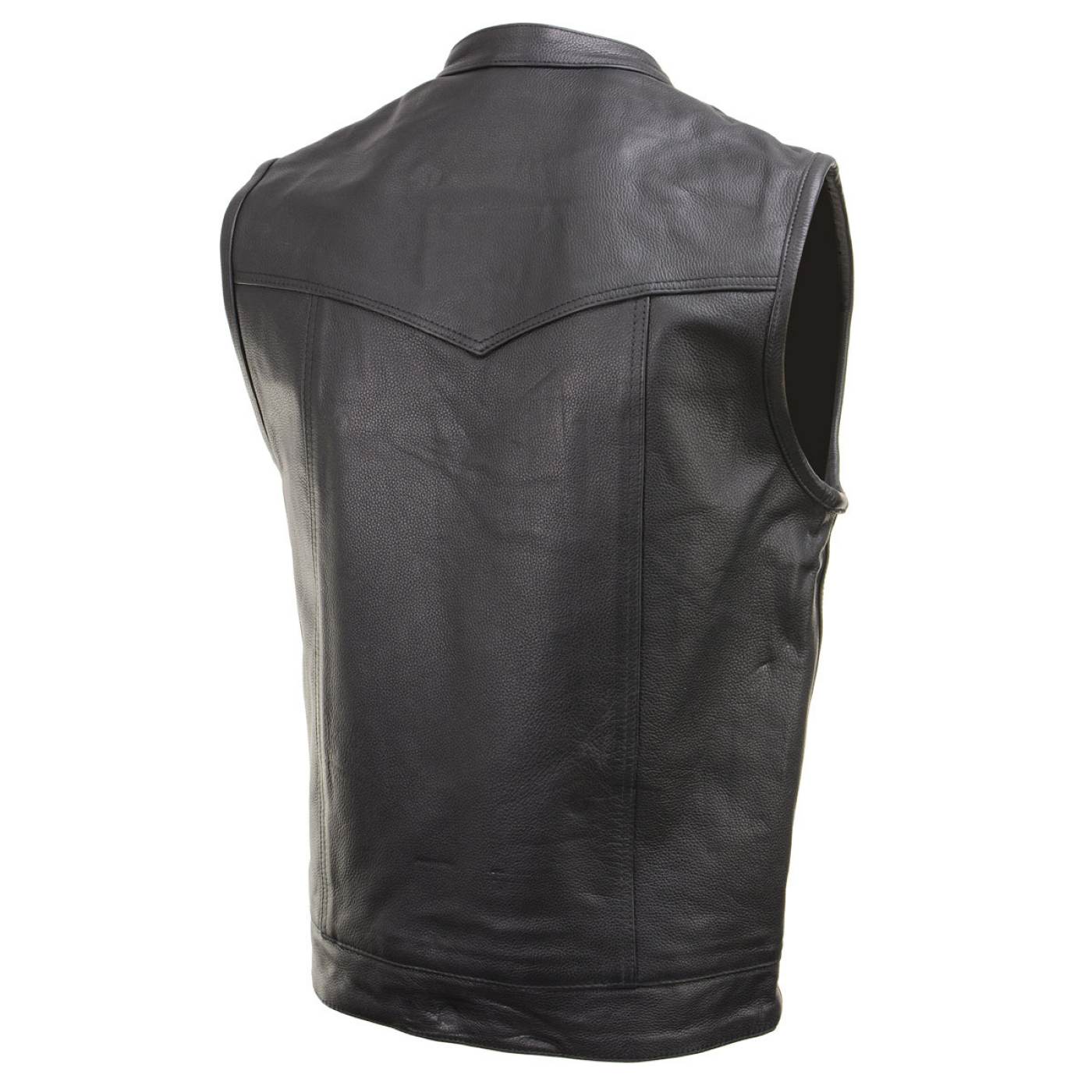 Milwaukee Leather Men's Quick Draw Black Cowhide Leather Motorcycle Vest - LKM3794 9 Milwaukee Leather Men's Quick Draw Black Cowhide Leather Motorcycle Vest - LKM3794