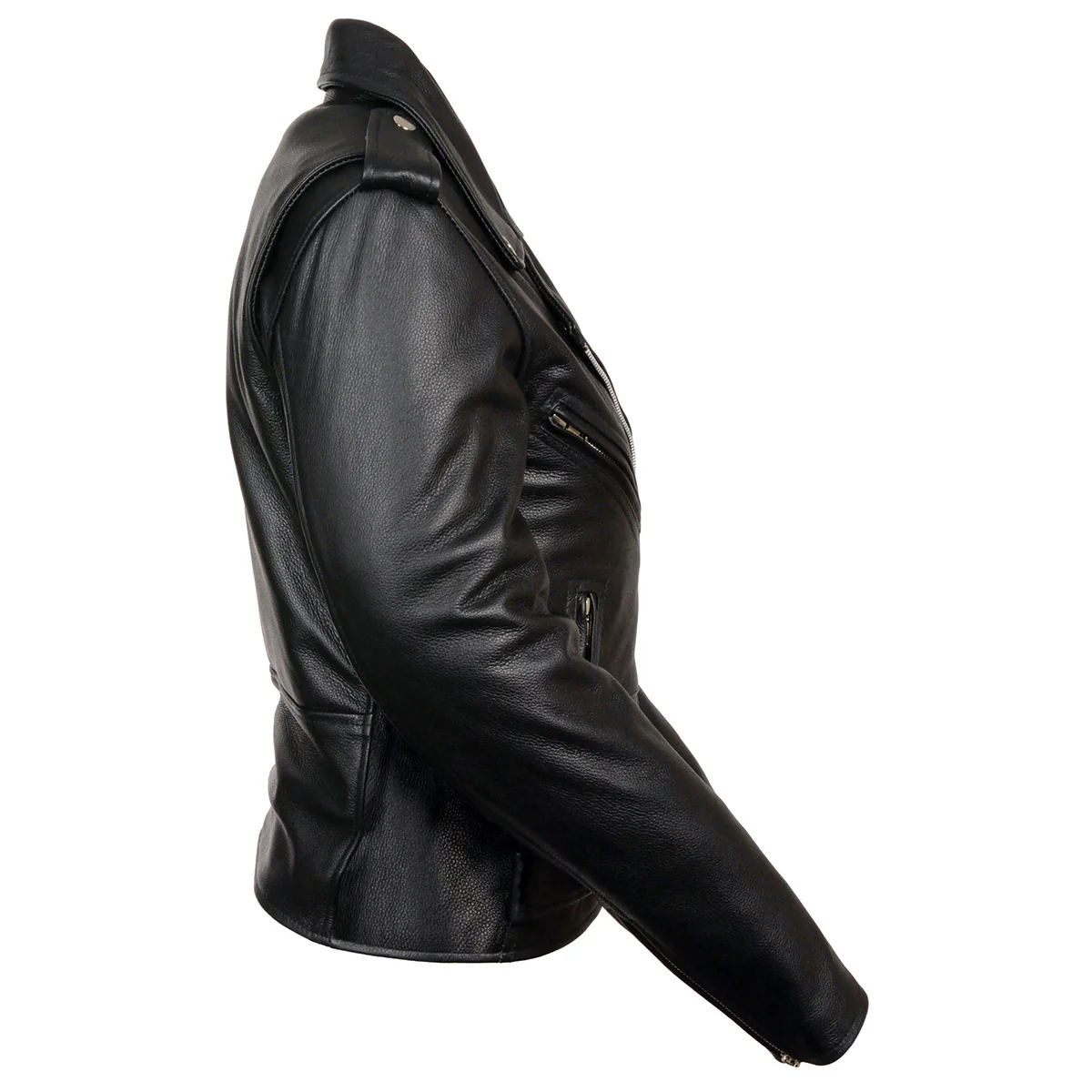 Milwaukee Leather LKL2701 Women's Classic Black Premium Leather Motorcycle Rider Jacket with Built-In Belt 10 Milwaukee Leather LKL2701 Women's Classic Black Premium Leather Motorcycle Rider Jacket with Built-In Belt
