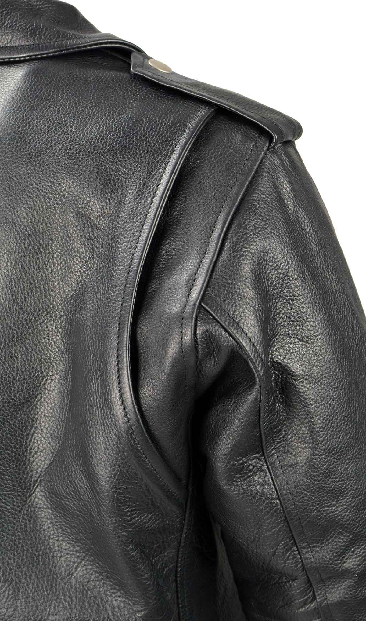 Milwaukee Leather LKL2701 Women's Classic Black Premium Leather Motorcycle Rider Jacket with Built-In Belt 14 Milwaukee Leather LKL2701 Women's Classic Black Premium Leather Motorcycle Rider Jacket with Built-In Belt