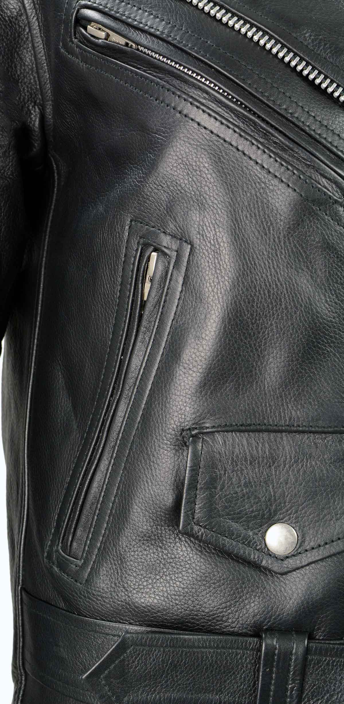 Milwaukee Leather LKL2701 Women's Classic Black Premium Leather Motorcycle Rider Jacket with Built-In Belt 9 Milwaukee Leather LKL2701 Women's Classic Black Premium Leather Motorcycle Rider Jacket with Built-In Belt