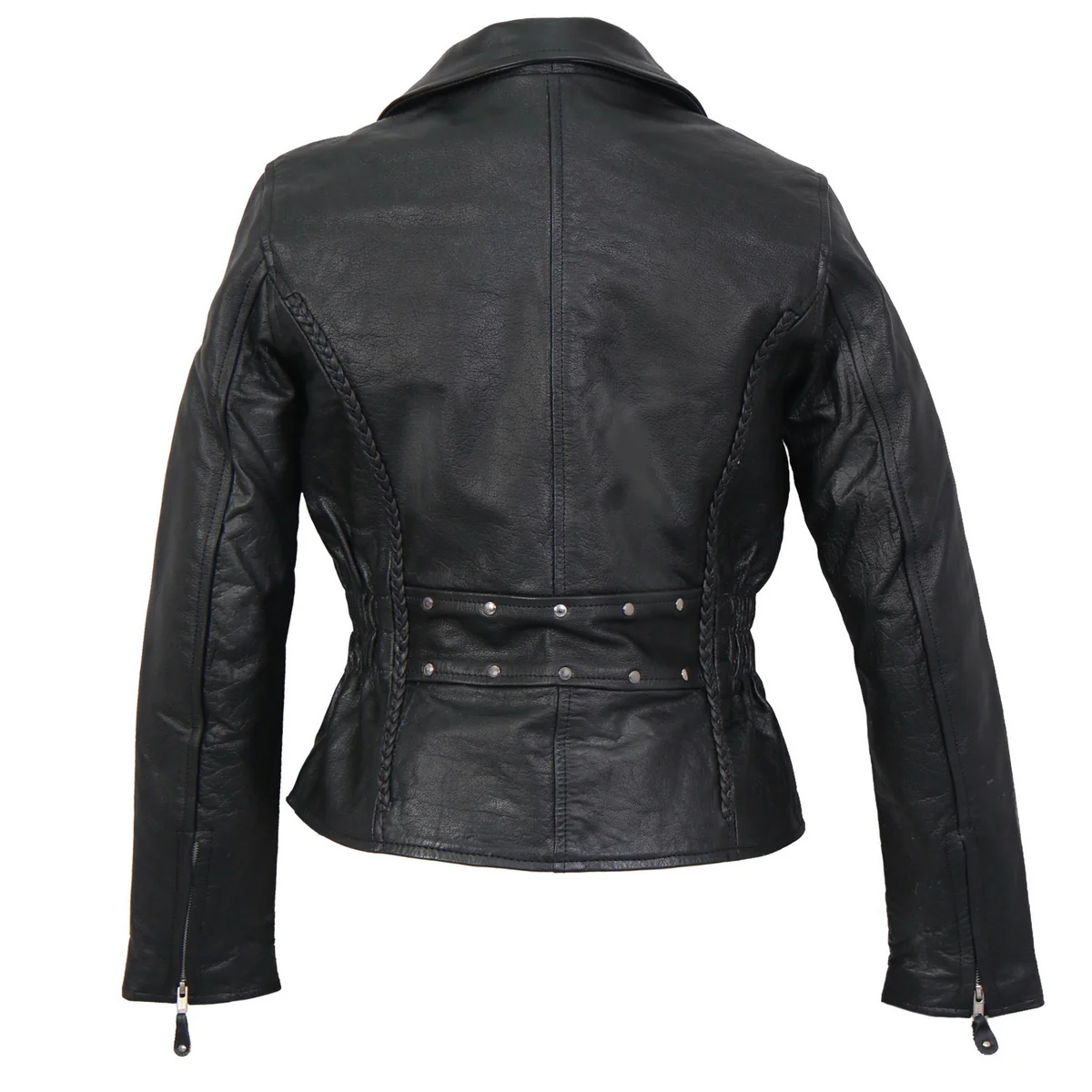 Hot Leathers JKL1009 Ladies Braided Motorcycle Leather Jacket 2 Hot Leathers JKL1009 Ladies Braided Motorcycle Leather Jacket