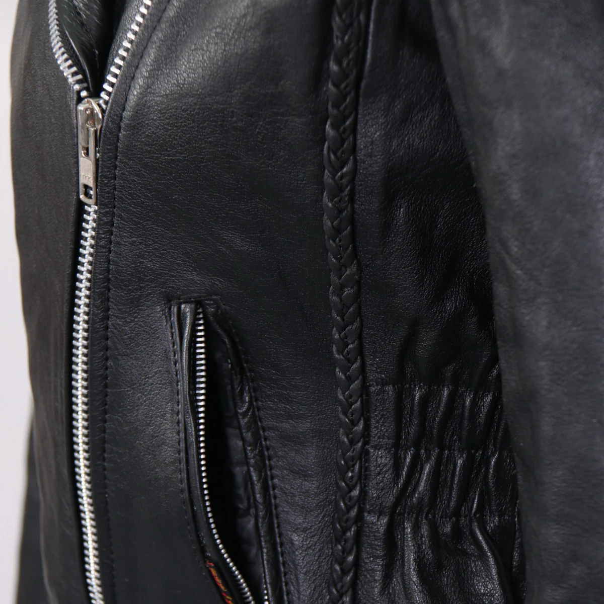 Hot Leathers JKL1009 Ladies Braided Motorcycle Leather Jacket 3 Hot Leathers JKL1009 Ladies Braided Motorcycle Leather Jacket