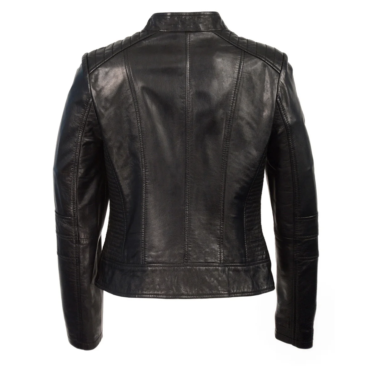 Milwaukee Leather Women's Zip Front Stand Up Collar Black Leather Jacket SFL2860 6 Milwaukee Leather Women's Zip Front Stand Up Collar Black Leather Jacket SFL2860