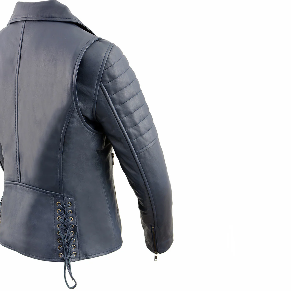 Milwaukee Leather Women's Duchess Blue Motorcycle Style Fashion Casual Leather Jacket SFL2870 8 Milwaukee Leather Women's Duchess Blue Motorcycle Style Fashion Casual Leather Jacket SFL2870