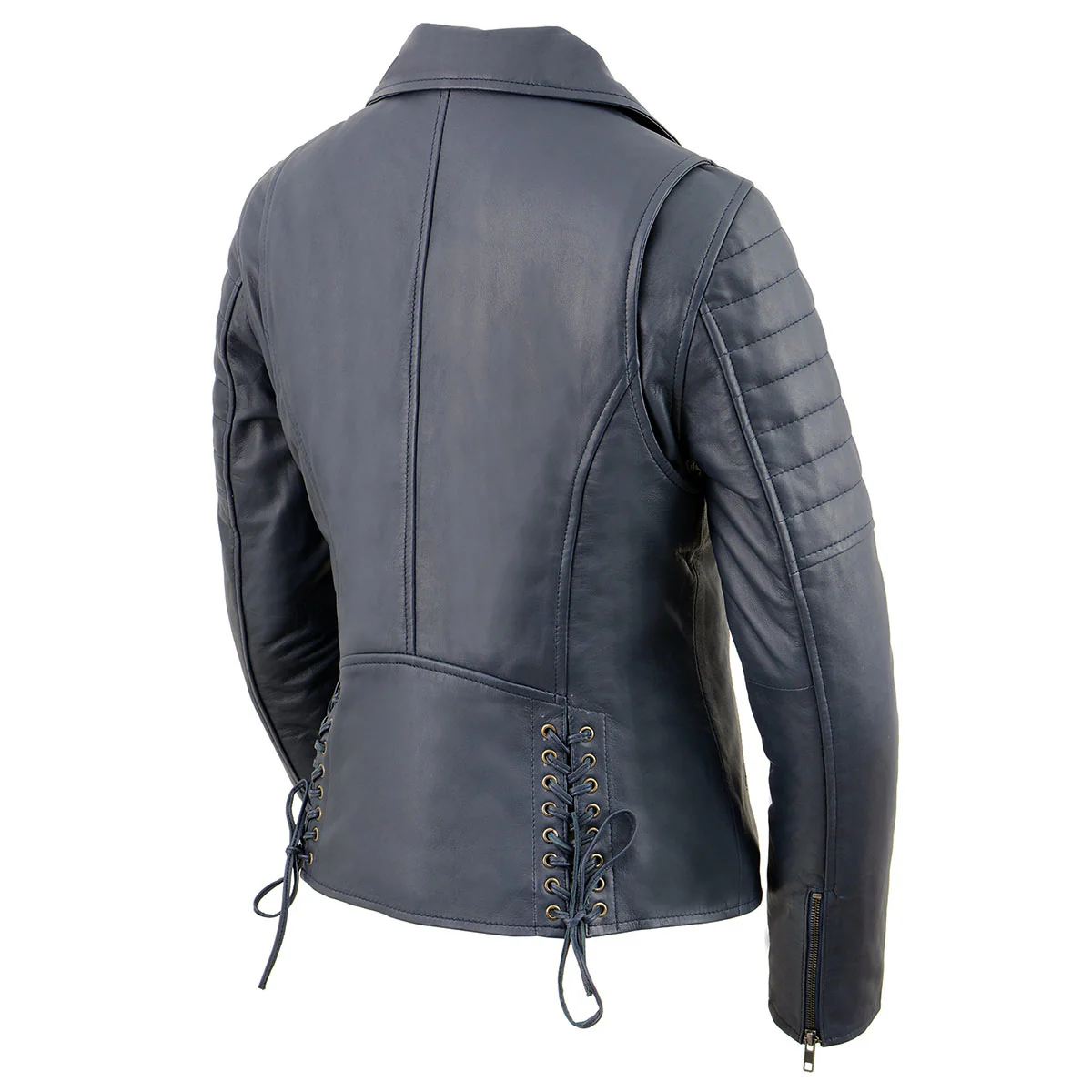 Milwaukee Leather Women's Duchess Blue Motorcycle Style Fashion Casual Leather Jacket SFL2870 9 Milwaukee Leather Women's Duchess Blue Motorcycle Style Fashion Casual Leather Jacket SFL2870