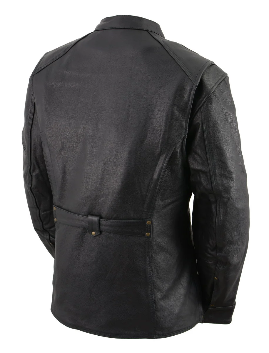 Milwaukee Leather ML8065 Women’s Long Premium Black Leather Jacket 2 Milwaukee Leather ML8065 Women’s Long Premium Black Leather Jacket