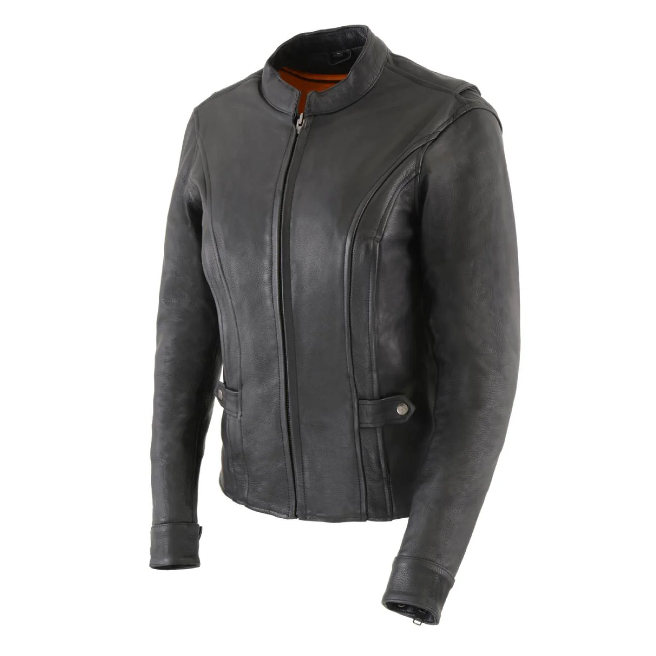 Milwaukee Leather MLL2530 Women's Vented Black Leather Scooter Jacket 11 Milwaukee Leather MLL2530 Women's Vented Black Leather Scooter Jacket