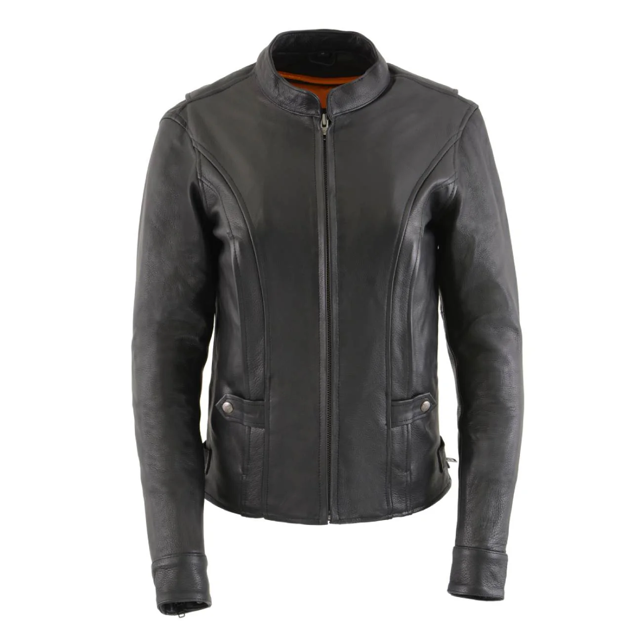 Milwaukee Leather MLL2530 Women's Vented Black Leather Scooter Jacket 13 Milwaukee Leather MLL2530 Women's Vented Black Leather Scooter Jacket