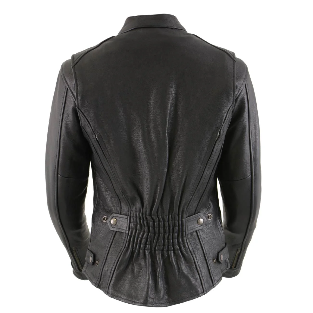 Milwaukee Leather MLL2530 Women's Vented Black Leather Scooter Jacket 2 Milwaukee Leather MLL2530 Women's Vented Black Leather Scooter Jacket