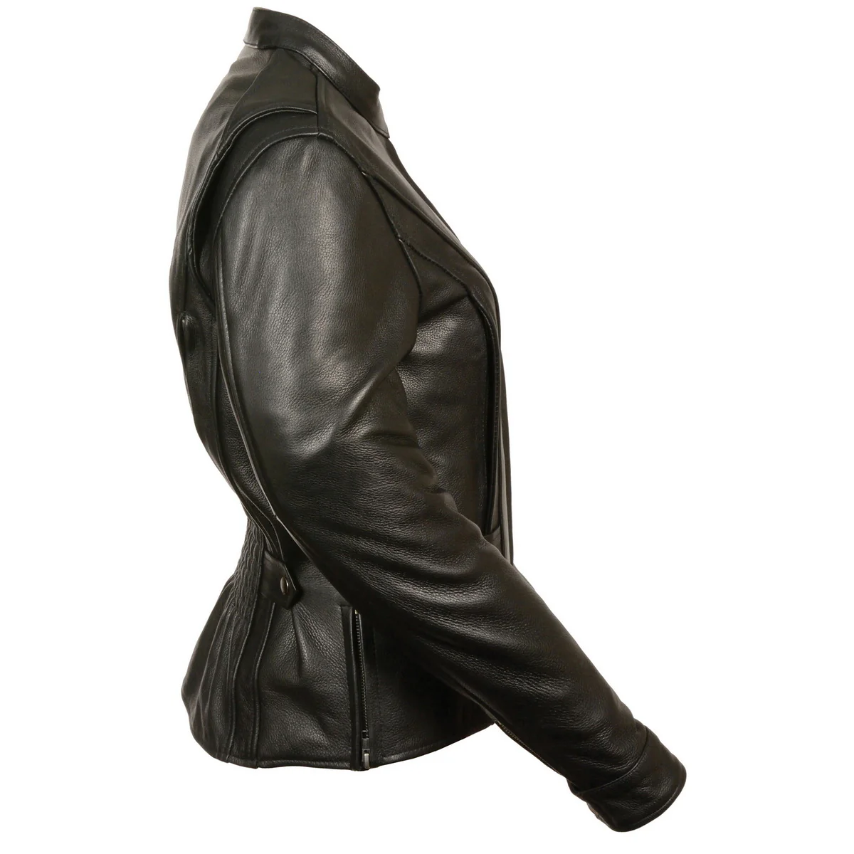 Milwaukee Leather MLL2530 Women's Vented Black Leather Scooter Jacket 5 Milwaukee Leather MLL2530 Women's Vented Black Leather Scooter Jacket