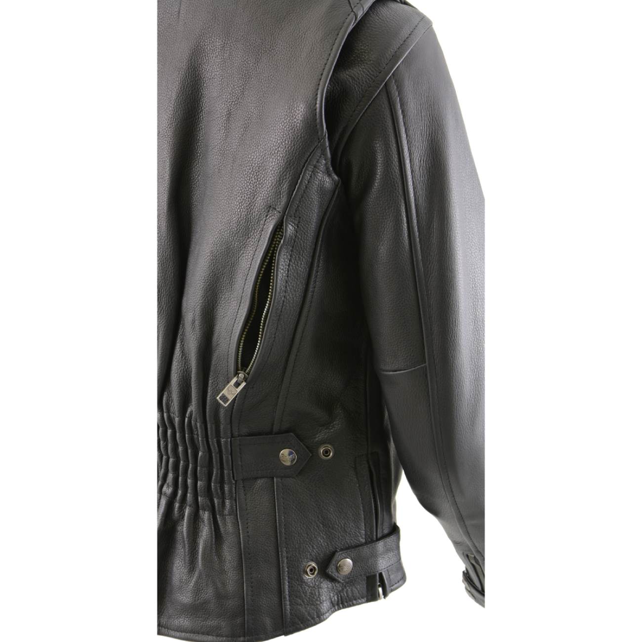 Milwaukee Leather MLL2530 Women's Vented Black Leather Scooter Jacket 8 Milwaukee Leather MLL2530 Women's Vented Black Leather Scooter Jacket